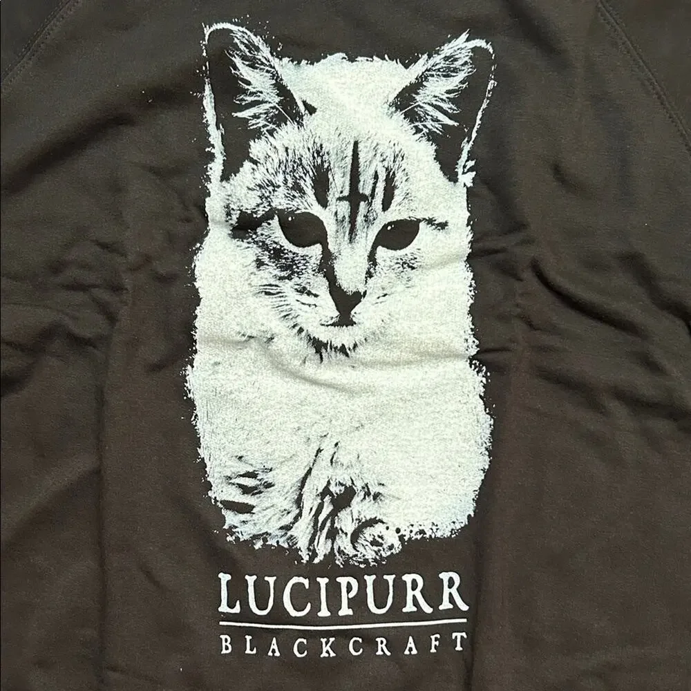Blackcraft Lucipurr Black Lightweight Sweatshirt, Size XL, NWT - Picture 10 of 13